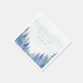 winterpijnbomen bruidsservet servet (Hoek)