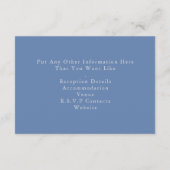  winterpijnbomen trouwbehuizing kaart (Achterkant)