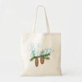 Winterpine Cones Tote Bag (Voorkant)
