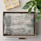  Winterpine kerstman Ephemera Tissuepapier (Geschenk)