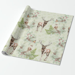 Winterpine - Kone Forest Animals Dea Birds Cadeaupapier
