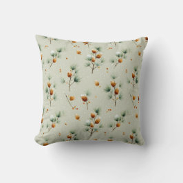 Winterpinecones en besneeuwde takken kussen