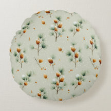 Winterpinecones en besneeuwde takken