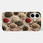 Winterpinecones en rode bessen Case-Mate iPhone case (Achterkant (horizontaal))