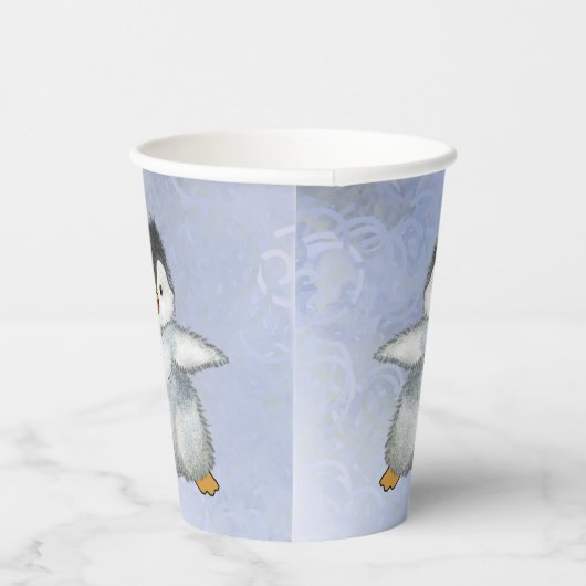 Winterpinguin papieren bekers (Rechts)