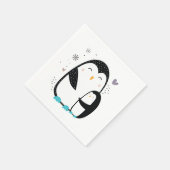 Winterpinguïnservetten Servet (Hoek)