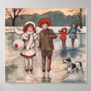 Winterplezier Print, Value Poster papier (mat)