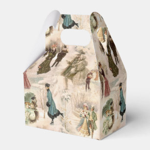 winterplezier sneeuwscènes bedankdoosjes