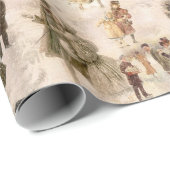  winterplezier sneeuwscènes cadeaupapier (Rol Hoek)