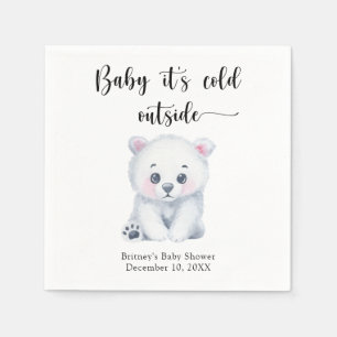 Winterpolar beer - baby het is koud buiten servet