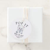 Winterpolar Beer - Pop het! Als ze poppen Bedankjes Labels (In situ)