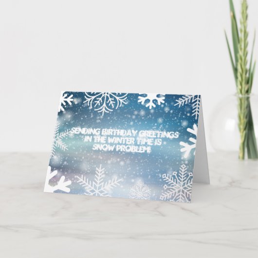 winterprobleem Kaart op zondag (Voorkant)