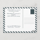 winterraam bruiloft briefkaart (Achterkant)