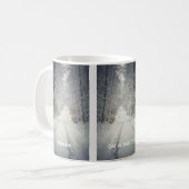 Winterreis door het bos koffiemok (Voorkant links)