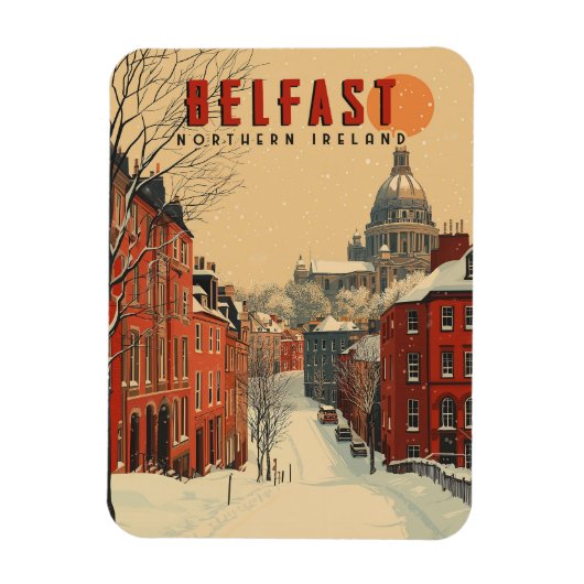  winterreis naar Belfast Magneet (Verticaal)
