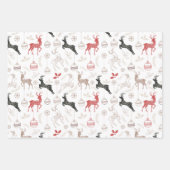 Winterrendehuizen - Traditionele kerstdagen Inpakpapier Vel (Voorkant 2)