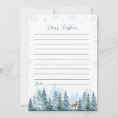 Winterrendier Xmas Note Time Capsule Kaart (Voorkant)