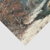 Winterrivierlandschap, ontkoppeling tissuepapier (Detail)