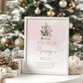 Winterroze hoe groot is het poster van het buikspe