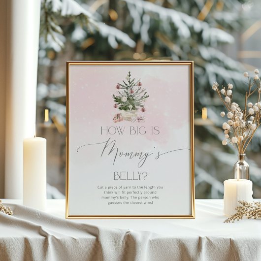 Winterroze hoe groot is het poster van het buikspe