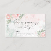 Winterroze hoe groot is mama's buik informatiekaartje (Voorkant)