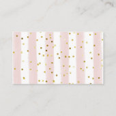 Winterroze Snowflakes Diaper Raffle Informatiekaartje (Achterkant)