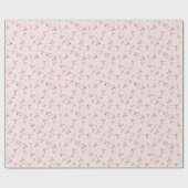 Winterroze waterverf schaats cadeaupapier (Vlak)