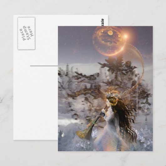 winterrust briefkaart (Voorkant / Achterkant)