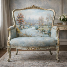 Winter's Dawn - Pastel Herfstrivier Decoupage