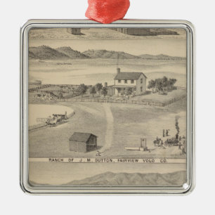 Winters Dutton ranch Metalen Ornament