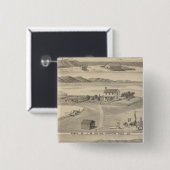 Winters Dutton ranch Vierkante Button 5,1 Cm (Voorkant /achterkant)