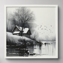 Winters Eenzaamheid: Landschap -