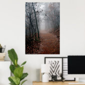 Winters Fog - No End in Sight on the Trail Poster (Bureau à domicile)