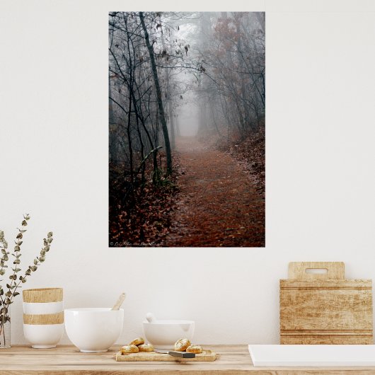 Winters Fog - No End in Sight on the Trail Poster (Cuisine)
