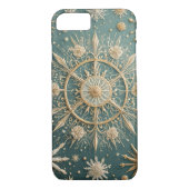 Winter's Golden Embrace: A Snowflake Serenade Case-Mate iPhone Case (Achterkant)