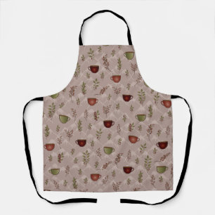 Winters koffiereis schort