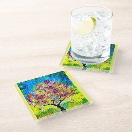 Winter's Nadering Glass Onderzetter