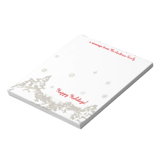 Winters Night Personalized Notitieblok (Gedraaid)