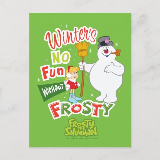 Winter's No Fun without Frosty the Snowman™ Feestdagenkaart (Voorkant)