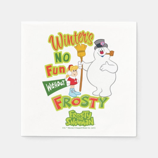 Winter's No Fun without Frosty the Snowman™ Servet (Voorkant)