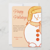 Winters omarming kerstkaart (Voorkant)