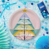 Winter's Pastel Glow Papieren Bordje (Feest)