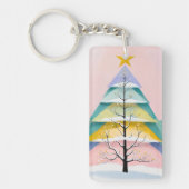 Winter's Pastel Glow Sleutelhanger (Voorkant)