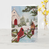 Winter's Peace Card Kaart (Gele Bloem)