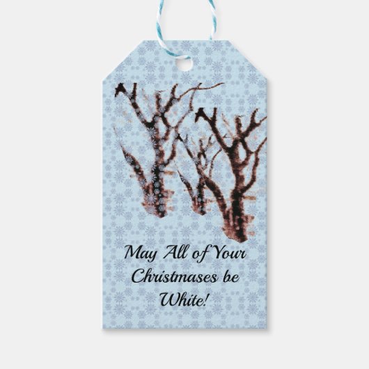 Winters sneeuwsfeer cadeaulabel (Voorkant)