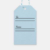 Winters sneeuwsfeer cadeaulabel (Achterkant)