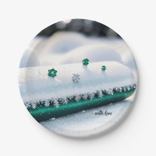Winter's Soft Glow Papieren Bordje (Voorkant)