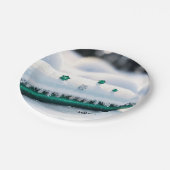 Winter's Soft Glow Papieren Bordje (Gekanteld)