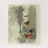 Winter's vreugde in Central Park Legpuzzel (Verticaal)