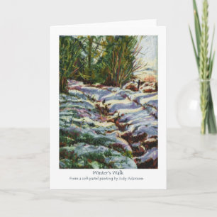 'Winter's Walk' Fine Art Christmas Kaart